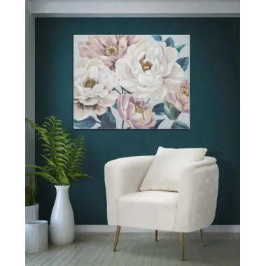 Malowany Obraz na Płótnie SOFT FLOWER 100X3,7X80 cm